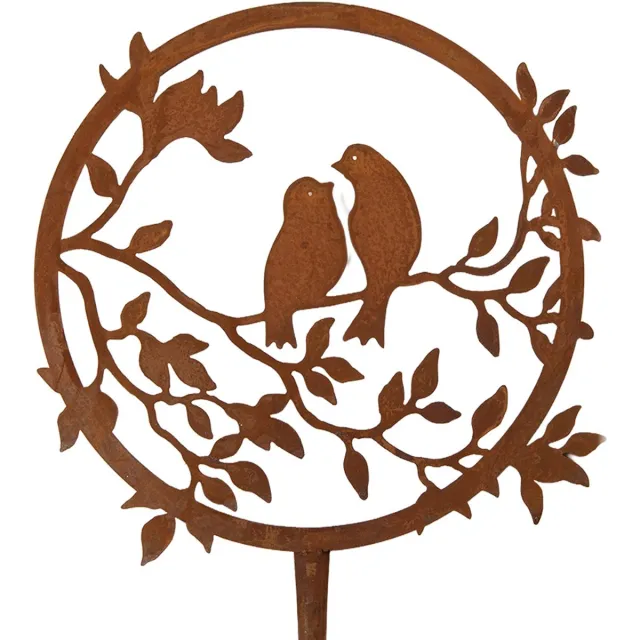 Clayre & Eef Tuinsteker Vogel Metaal