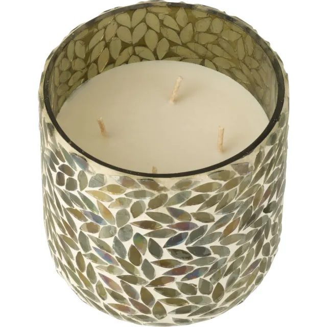 J-Line geurkaars Tea & Herbs - glas - groen - medium - 70U