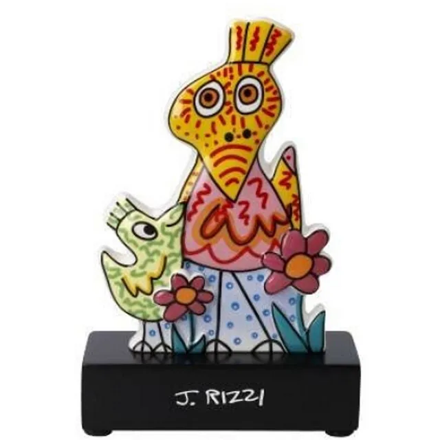 Goebel James Rizzi | Decoratief beeld / figuur Mommy is the best 14 | Porselein - 14cm - Pop Art Divers