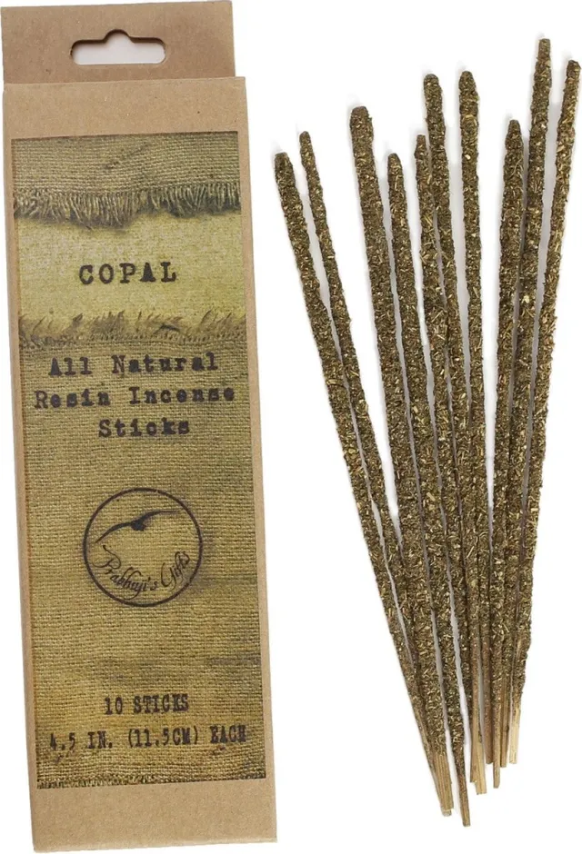 Prabhuji's Gifts Vegan wierookstokjes Copal, Traditional, Prabhuji's Gifts, 10 sticks Naturel