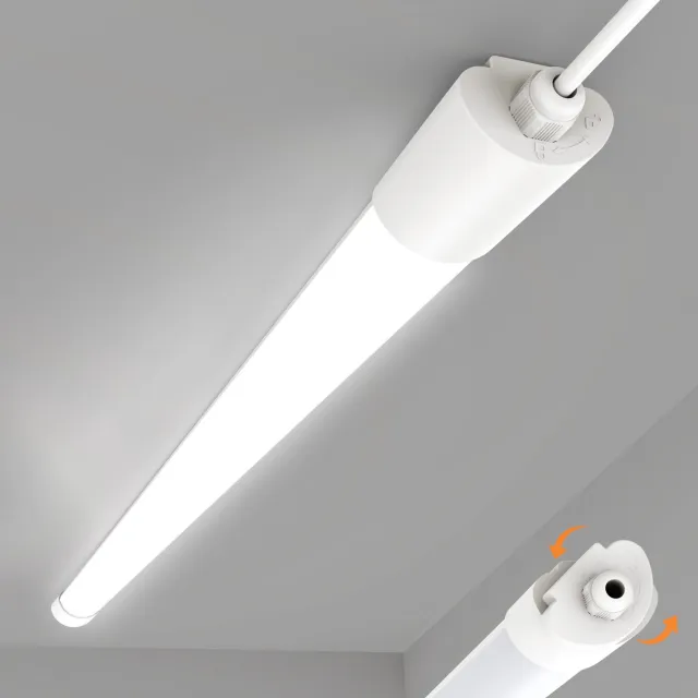 Amdelne LED Vochtbestendige Lamp 120 cm Wit - LED Batten 36W - 4100 Lumen - Spatwaterdichte LED Balk (IP65) voor Garage, Magazijn & Kelder - Koppelbaar System Koud wit