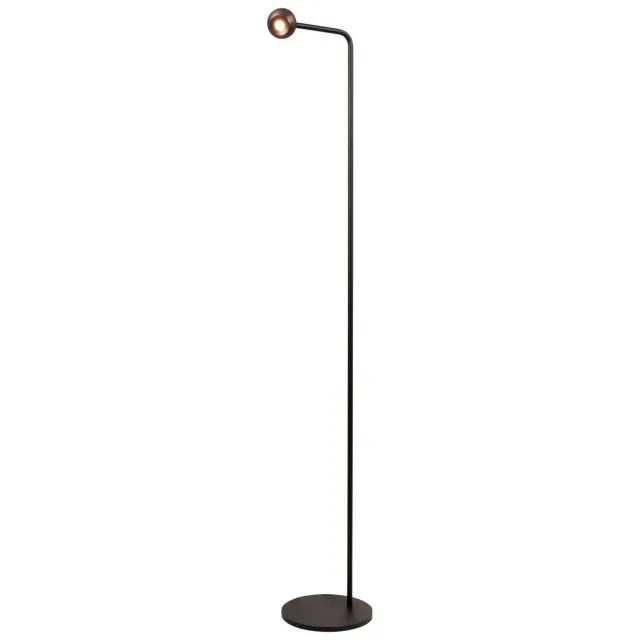 Lucide aluminium dimbare LED vloerlamp MONTANA 25.8x21 cm - koffie
