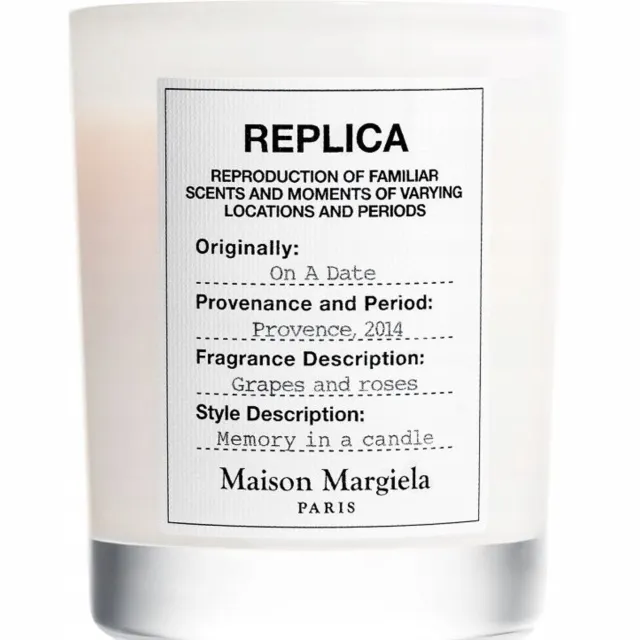 Maison Margiela Replica On A Date geurkaars - 165 g wit