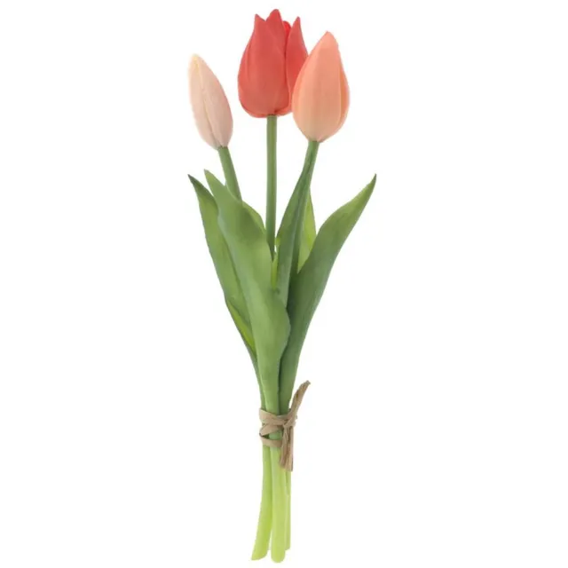 Real Touch Holland Tulip bundle Sally x3 orange/peach/pink 25cm