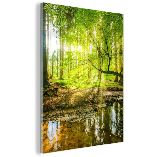 Unyqoos Landschapsschilderij van 30x40 cm voor Natuurlijke Wanddecoratie groen