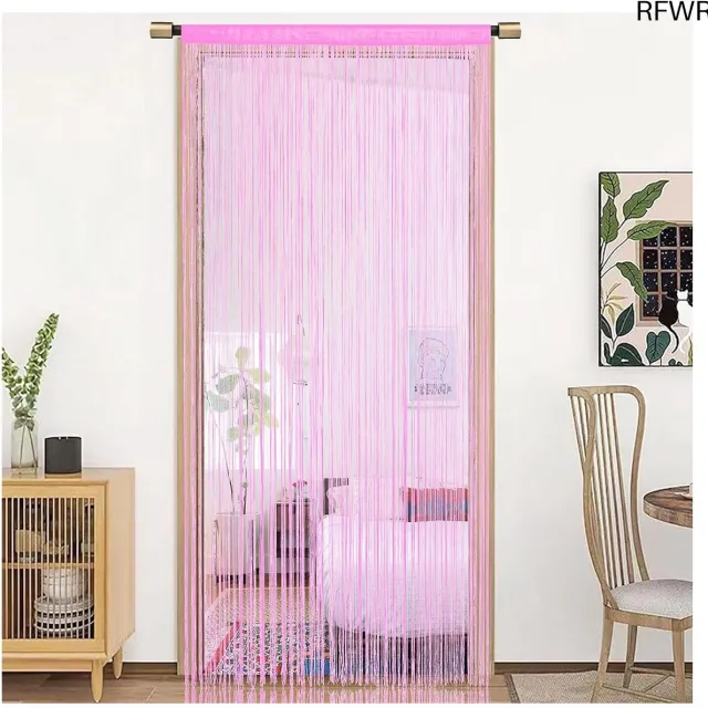 RFWR Deurgordijn Venster Gordijnen voor Kamer, Decoratie voor Deuren en Ramen, 90x245cm, Roze