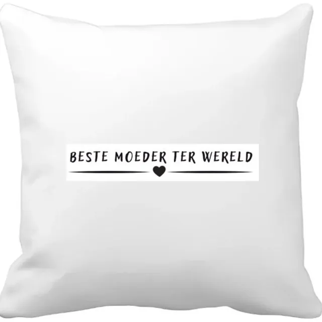 Akyol beste moeder ter wereld Kussen hoes - Moeder - mother - leuk cadeau voor je moeder - 40 bij 40 cm Multicolor