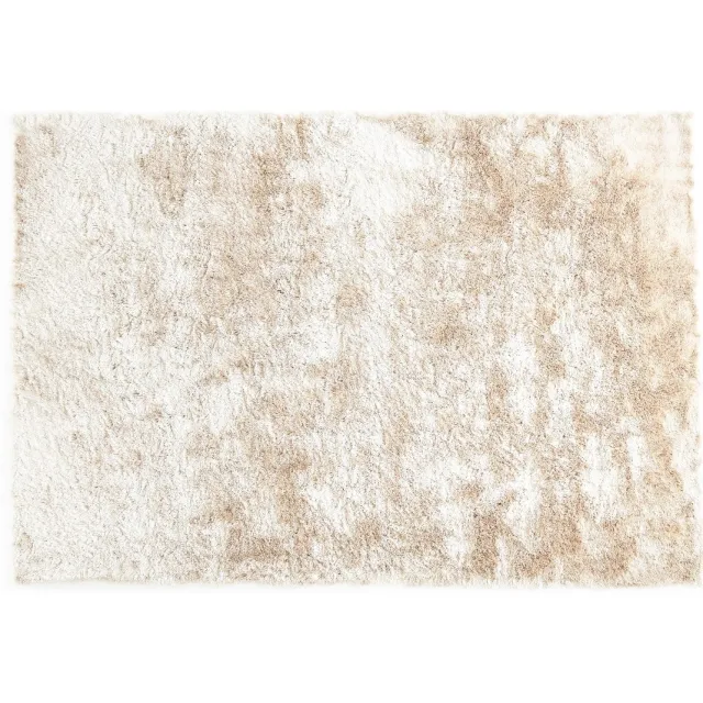 Vente-unique Ultrazacht hoogpolig shaggy vloerkleed - 200 x 290 cm - Beige - DOLCE