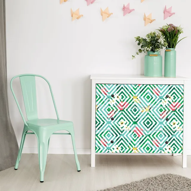 Ambiance Sticker Tropische Warisara meubelsticker, 40 x 60 cm Multi color