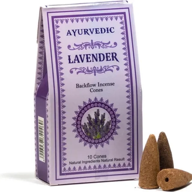 Phoenix Import Mani Bhadra Ayurvedische Lavendel backflow wierookkegels