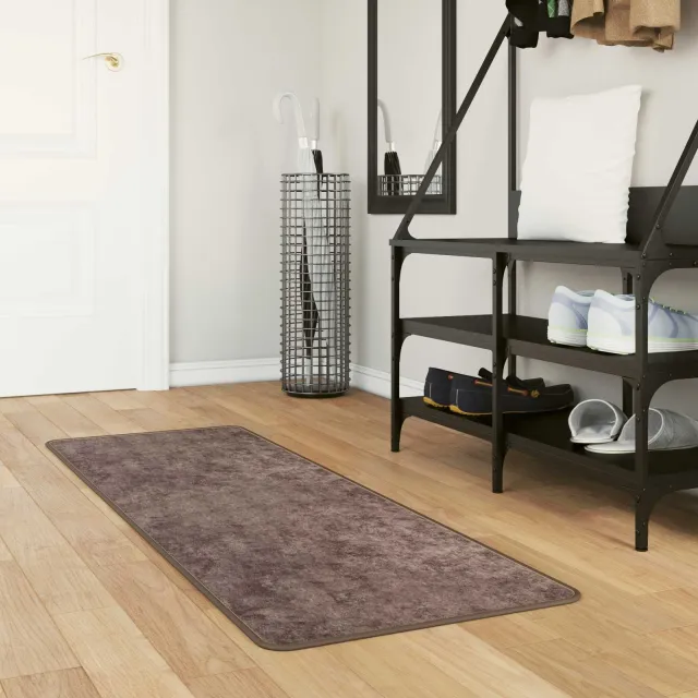 vidaXL Vloerkleedloper MARSA Grijs 50 x 150 cm Polyester en PVC, foto 2