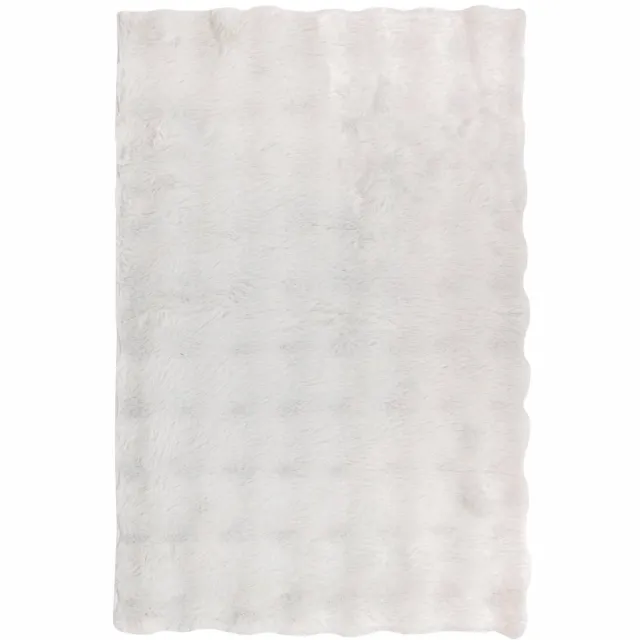 Atmosphera Créateur d'intérieur® ZEPHY-tapijt in imitatiebont Blanc
