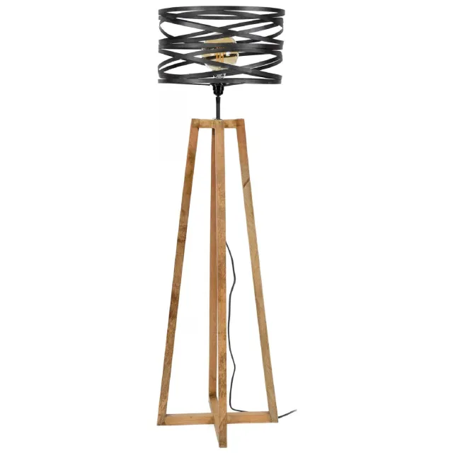 Nest of Nora Vloerlamp Tio - Met kap Ø41 cm E27 fitting - Moderne verlichting - Slate grey Grijsblauw