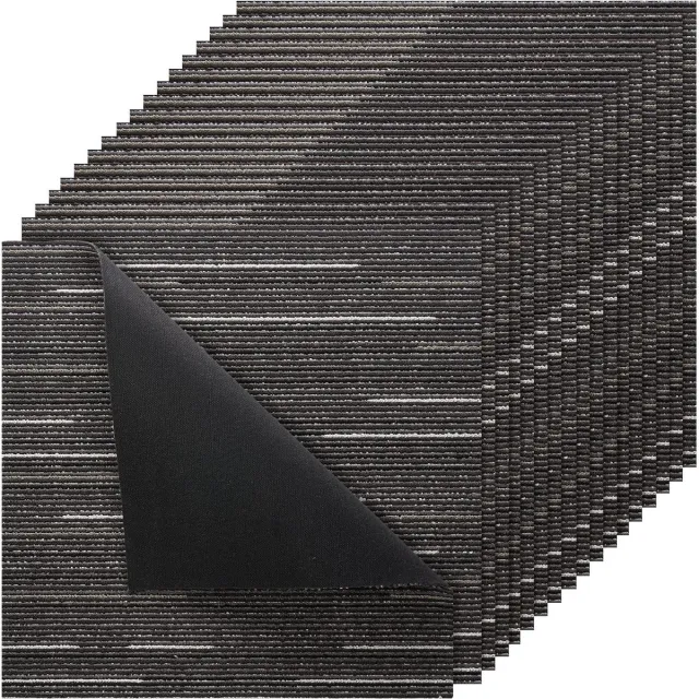 Vevor Tapijttegels Herbruikbaar 24x24 Inch, 24 Stuks Modulaire Tapijttegels, CommerciëLe Vloer Zacht Gevoerd voor Naadloze Bedekking 96 Vierkante Voet, Eenvoudige Doe-Het-Zelf Vervanging voor Woonkamer Slaapkamer Kantoor Binnen, Grijs