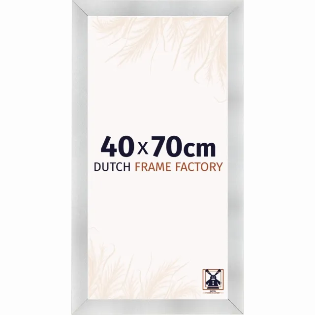 Dutch Frame Factory Fotolijst 40x70 cm - MDF - Aluminium Geborsteld - Praag