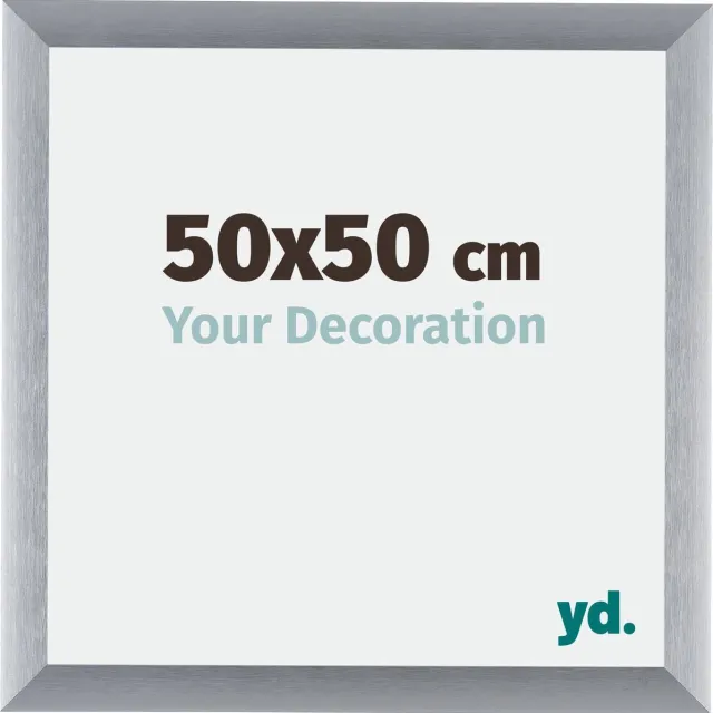 yd. Your Decoration - Fotolijst 50x50 cm - Aluminium - Zilver Geborsteld - Tucson