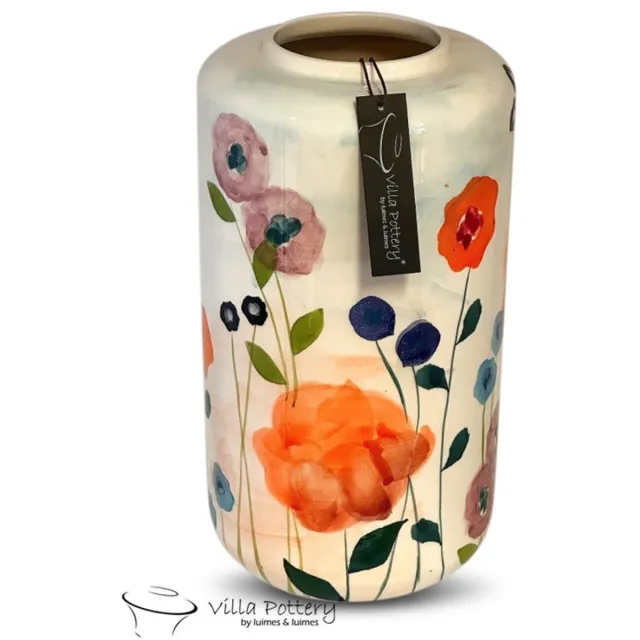 Villa Pottery Vaas - Villa Pottery - Decoratie - Woondecoratie - Keramiek - Lillibet 6 MIX Flowers Roze