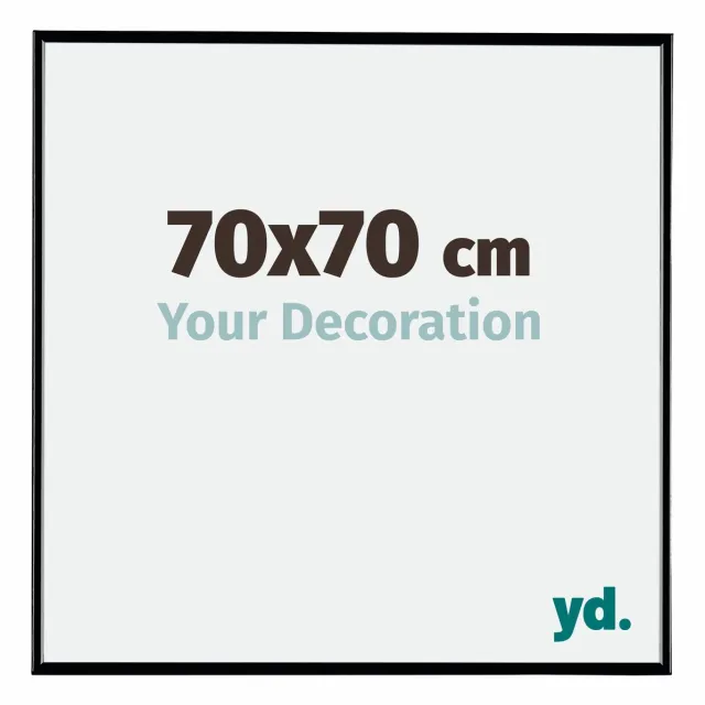 yd. Your Decoration - Fotolijst 70x70 cm - Kunststof - Zwart Hoogglans - Evry