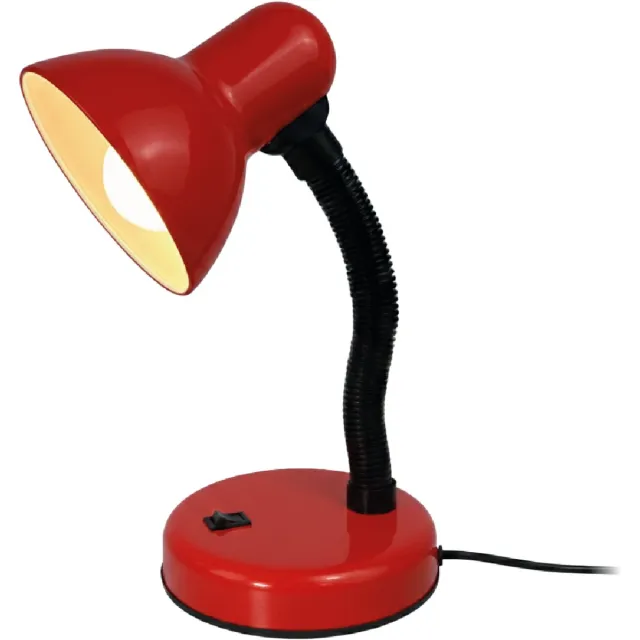 Luxus Europe Bureaulamp Nino Rood - Leeslamp - Bureauverlichting voor Thuis en Kantoor