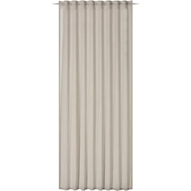 Elbersdrucke Gordijn met lussen Air 255x140 cm beige transparant