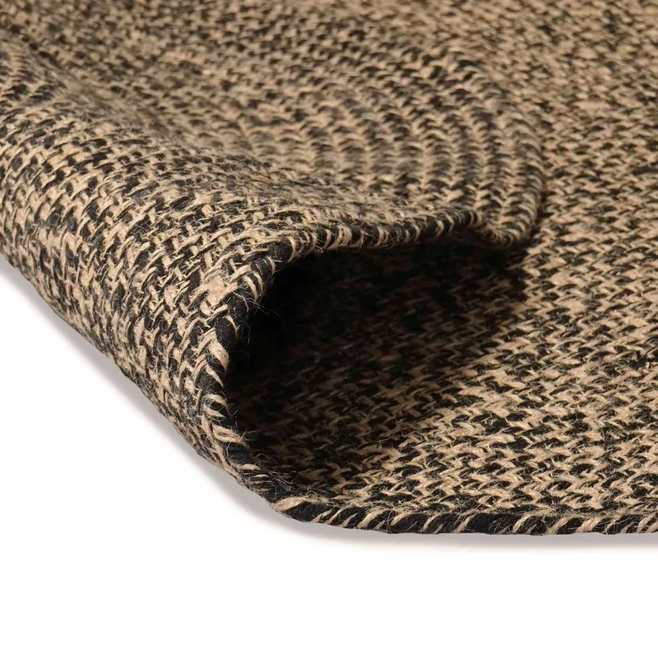 vidaXL Vloerkleden Zwart 205 x 305 cm Jute, foto 2