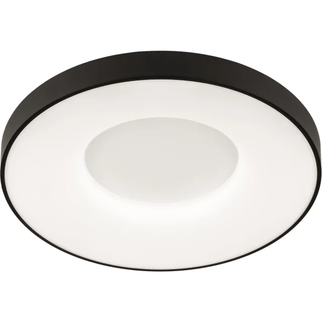 Lumidora Plafondlamp 75031 - Plafonniere - BORLIND - Ingebouwd LED - 30.0 Watt - 3000 Lumen - 6500 Kelvin - Zwart - Kunststof - Met dimmer - Badkamerlamp - ⌀ 49 cm