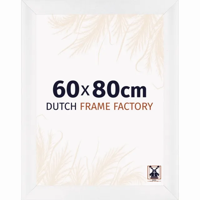 Dutch Frame Factory Fotolijst 60x80 cm - MDF - Wit Hoogglans - Praag