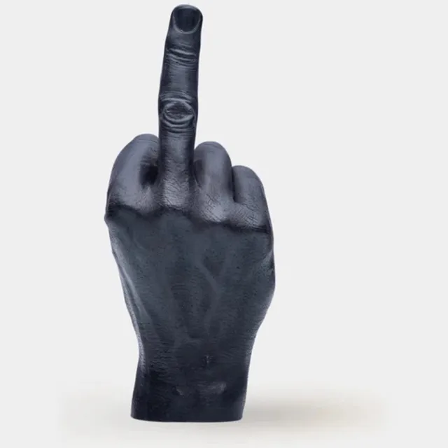CandleHand F*CK you - black zwart