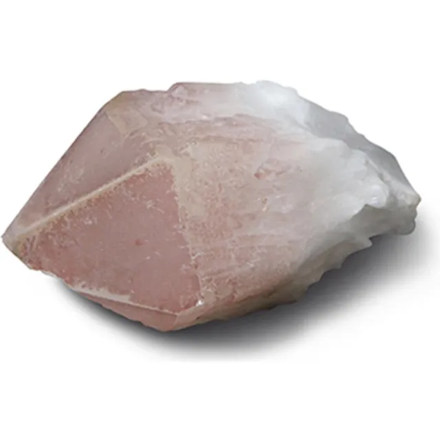 Ruben Robijn Candle kwarts 500 gr. ruwe puntjes Wit / roze