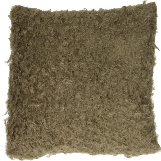 Curly Kussen Bruin, 40 x 40 cm - 2 Stuks