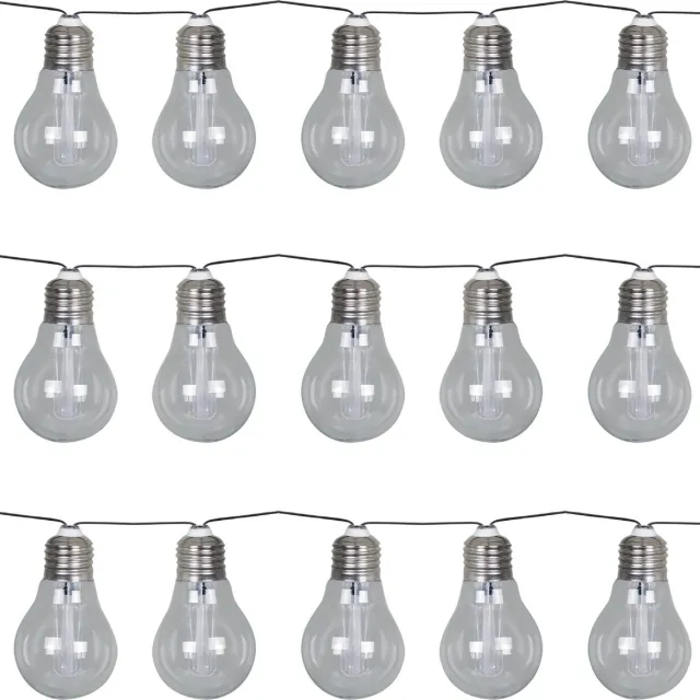 Luxform Solar Lichtsnoer met 15 LED lampjes - Corfu- feestverlichting - werkend op zonne-energie