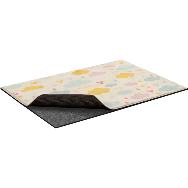 Vevor Tapijtonderlegger, Antislipmat 2438,4x1524x5,6mm, Tapijtstopper, op Maat Te Snijden, Gemaakt van Polyester en TPR met Rubberen Onderlaag, Antislip en Waterdicht, Lichtgrijs