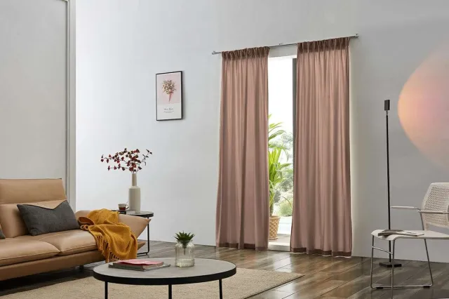 Larson Velvet Gordijnen - 1.4m x 2.5m - Haken - Roze