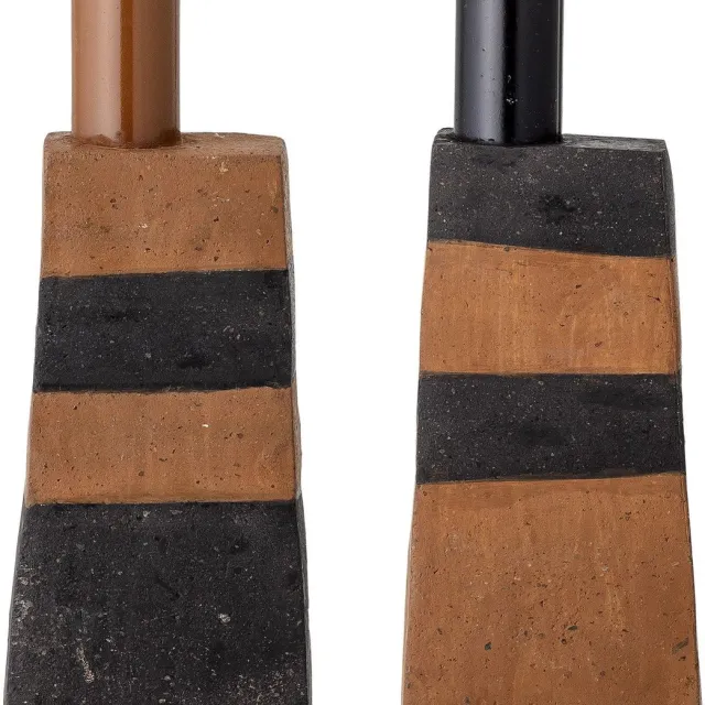 Bloomingville Key kandelaar set Black Terracotta - Bloomingville® Zwart