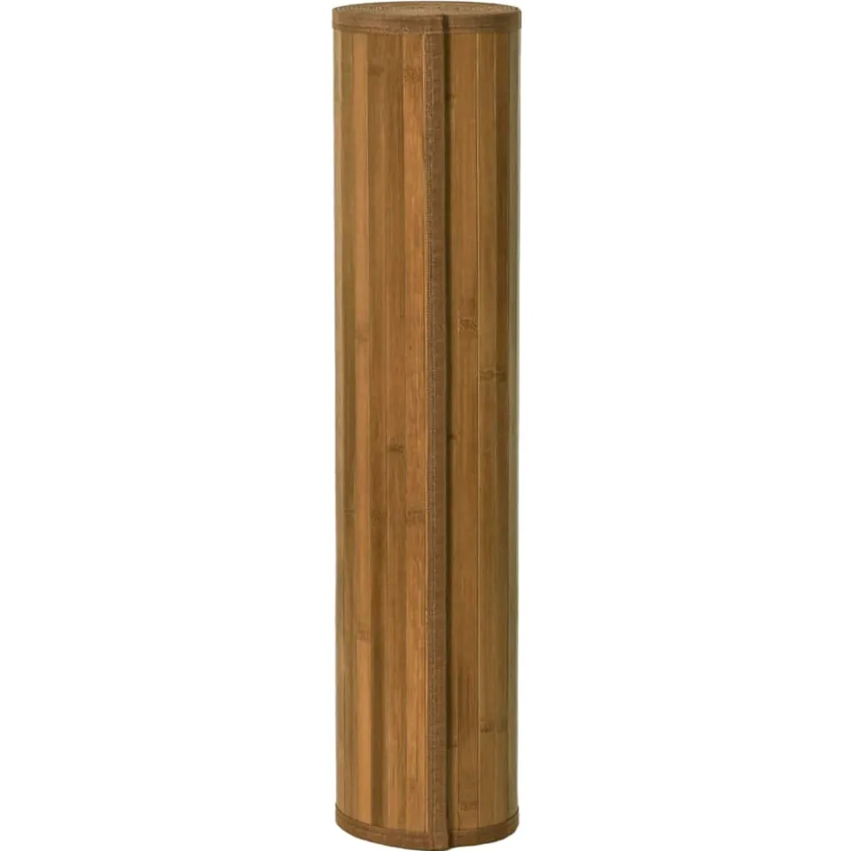 vidaXL Vloerkleed rechthoekig 70x200 cm bamboe bruin
