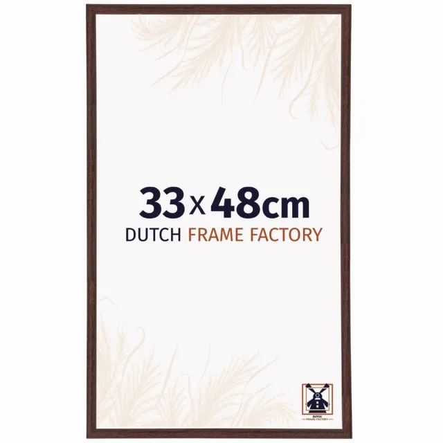 Dutch Frame Factory Fotolijst 33x48 cm - Kunststof - Bruin - Angers