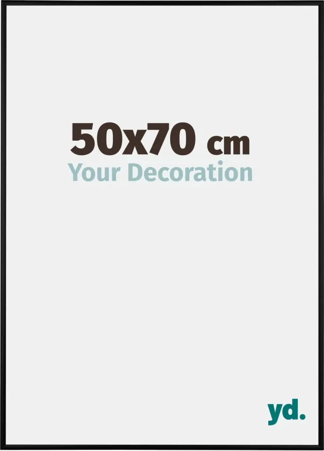 yd. Your Decoration - Fotolijst 50x70 cm - Aluminium - Zwart Mat - Kent