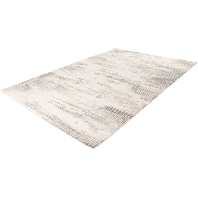 Batucci Vloerkleed - Japandi Stijl - 3D Blokjes Tapijt - Zilver Grijs - Modern en Onderhoudsvriendelijk - Luxe Uitstraling
