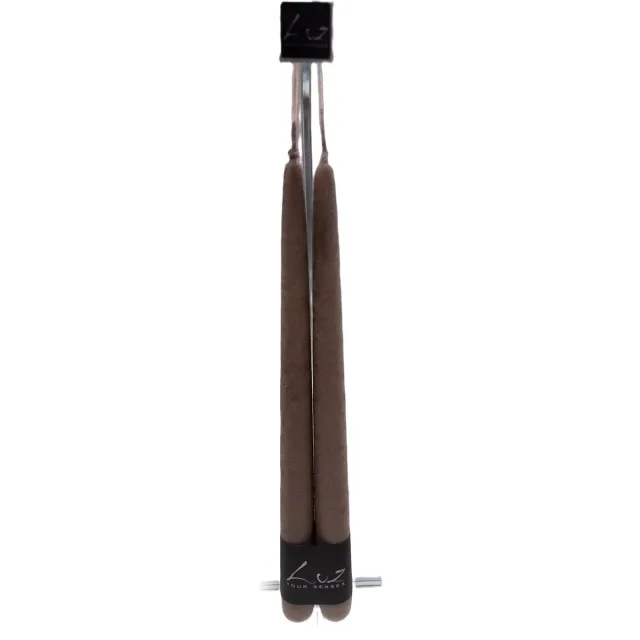 Rasteli Luz Your Senses Kaars-Tafelkaarsen Taupe D 2,40 cm H 30 2 x 2 kaarsen