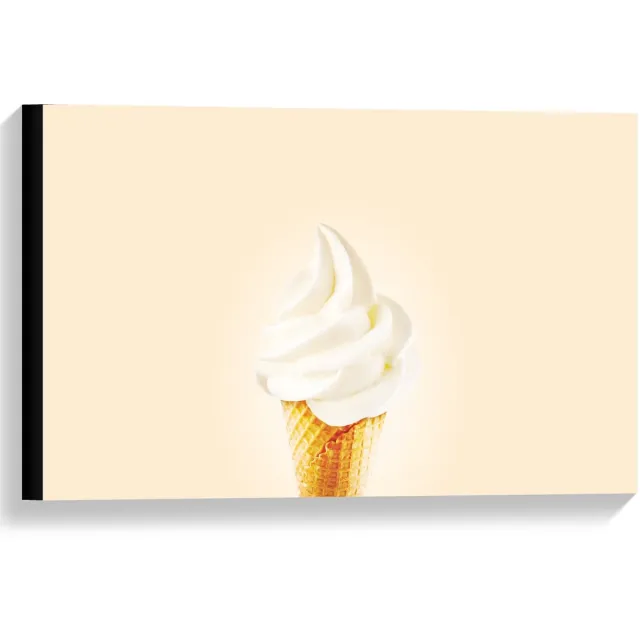 KuijsFotoprint Canvas - IJshoorn met Crème Achtergrond - 60x40cm Foto op Canvas Schilderij (Wanddecoratie op Canvas) Bruin