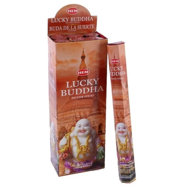 HEM Wierook Lucky Buddha per slof 6 pakjes / 120 stokjes Transparant