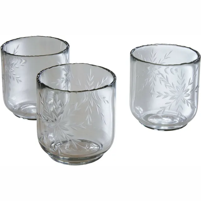 Loberon Windlicht set van 3 Selhild helder