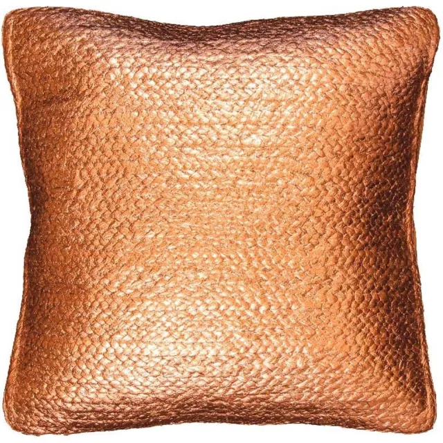 Unique Living Kussen Metallic - 45x45cm - Brons Bruin