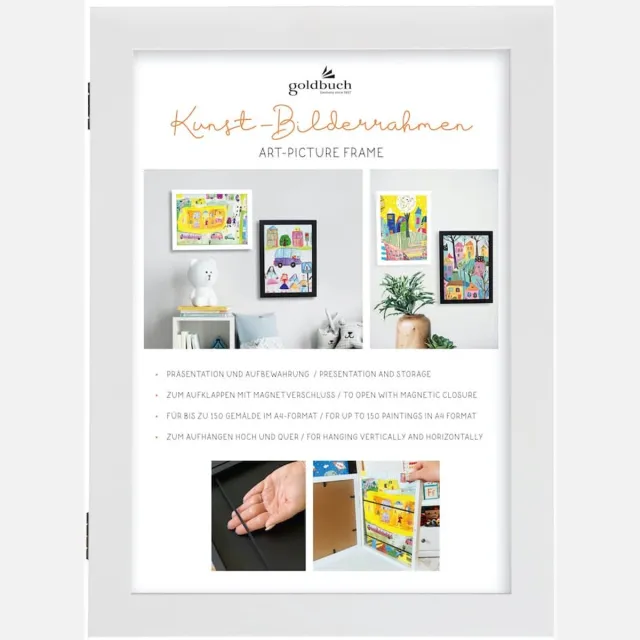 Goldbuch Kunst fotolijst A4 – Wit - Hout met magnetische sluiting