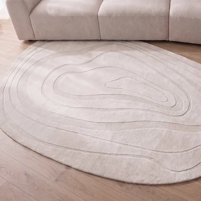 LABEL51 Vinto Vloerkleden - Wit - Polyester - 160x230 cm - Organisch