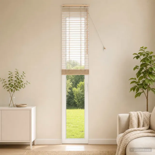 vidaXL Venetiaanse jaloezie Eiken Look 45 x 250 cm 35 mm Bruin