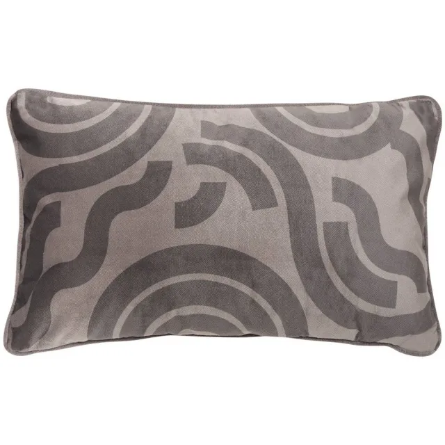 Atmosphera Créateur d'intérieur® Lilou-kussen, rechthoekig, 30 x 50 cm, grijs Gris foncé