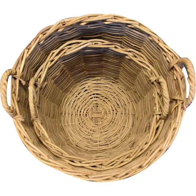 AVH-Collectie Shu mandenset 40x40xH40 cm en 50x50xH50 cm Bruin