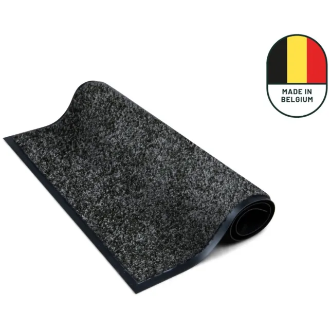 Studio M Deurmat - Deurmat Binnen - Droogloopmat - 80x120 cm - Classic Pro - Donkergrijs - Schoonloopmat - Antislip Deurmat - Extra Sterk - Gemaakt in België