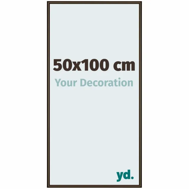 yd. Your Decoration - Fotolijst 50x100 cm - Aluminium - Walnoot Structuur - New York